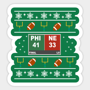 Final Score Ugly Sweater Sticker